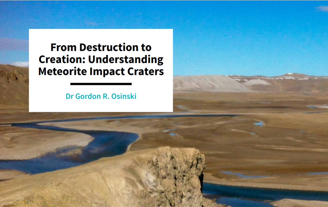 Title slide of Haughton Impact Structure vista. 